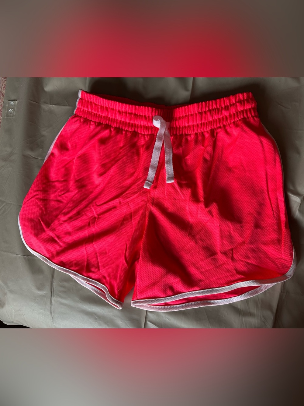 “Zone Pro”Athletic Lightweight Polyester Shorts Women’s Sz M 28” Waist Orange